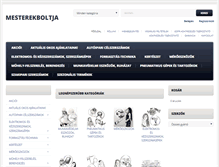 Tablet Screenshot of mesterekboltja.hu